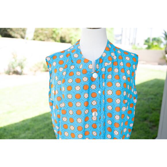 Retro Groovy 70s Dress Floral Printed Slip - Picture 4 of 6